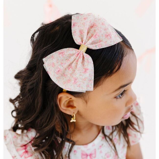 Ditsy Floral Tulle Bow Headband, Multi - Headbands - 3