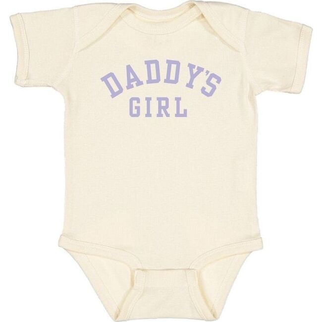 Daddy's Girl Short Sleeve Bodysuit, Natural