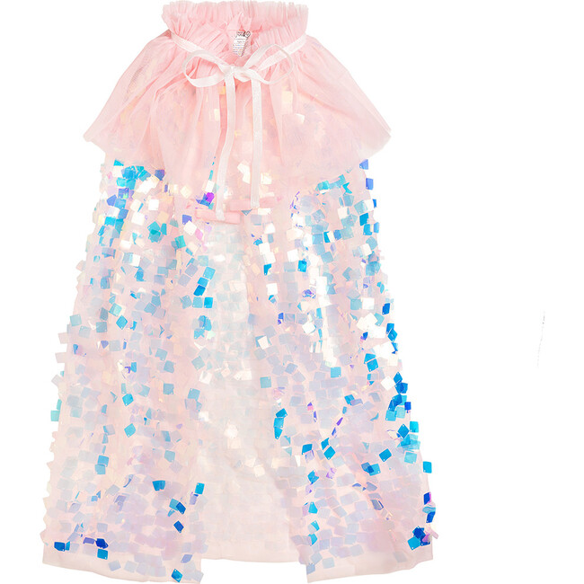 Pink Shimmer Cape, Pink - Costume Accessories - 1