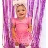 Raspberry Confetti Short Sleeve Tutu Bodysuit, Pink - Onesies - 3 - thumbnail