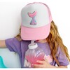 Mermaid Tail Patch Trucker Hat, Pink - Hats - 2 - thumbnail