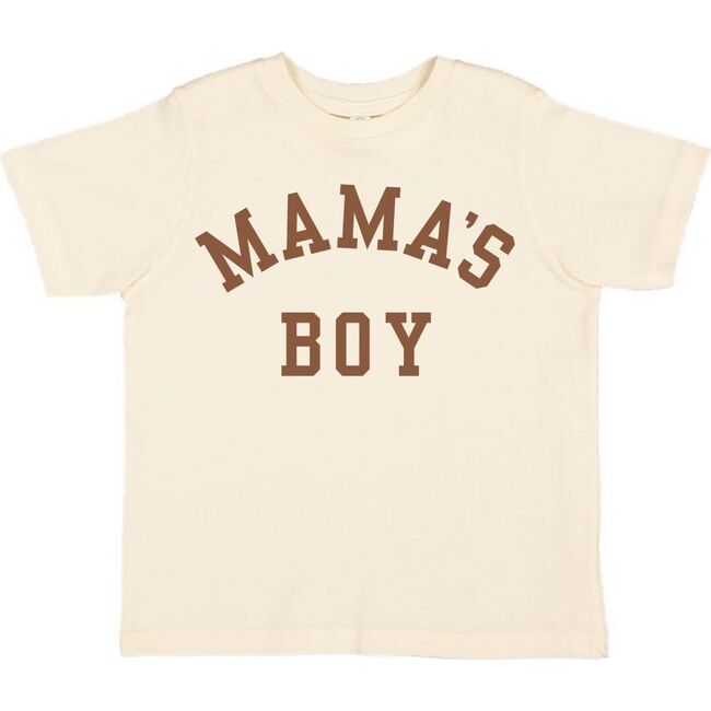 Mama's Boy Short Sleeve T-Shirt, Natural - T-Shirts - 1
