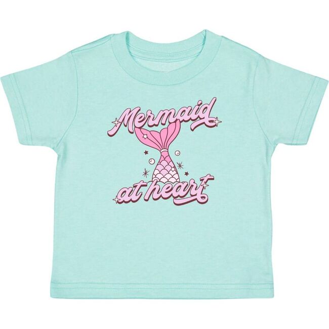Mermaid At Heart Short Sleeve T-Shirt, Aqua