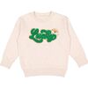 Lucky Rainbow Patch St. Patrick's Day Sweatshirt, Natural - Sweatshirts - 1 - thumbnail