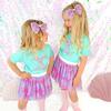 Mermaid At Heart Short Sleeve T-Shirt, Aqua - T-Shirts - 3