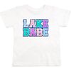Lake Babe Patch Short Sleeve T-Shirt, White - T-Shirts - 1 - thumbnail