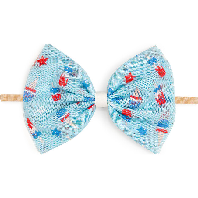 Bomb Pop Tulle Bow Baby Headband, Multi - Hair Accessories - 1