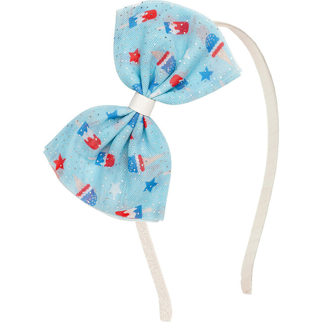 Bomb Pop Tulle Bow Headband, Multi - Hair Accessories - 1