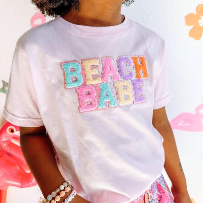 Beach Babe Patch Short Sleeve T-Shirt, Ballet - T-Shirts - 2