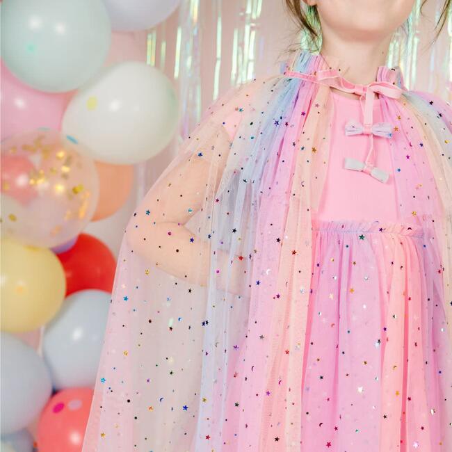 Pastel Rainbow Cape, Multi - Costume Accessories - 3