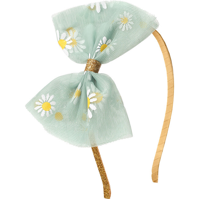 Sage Daisy Headband, Green