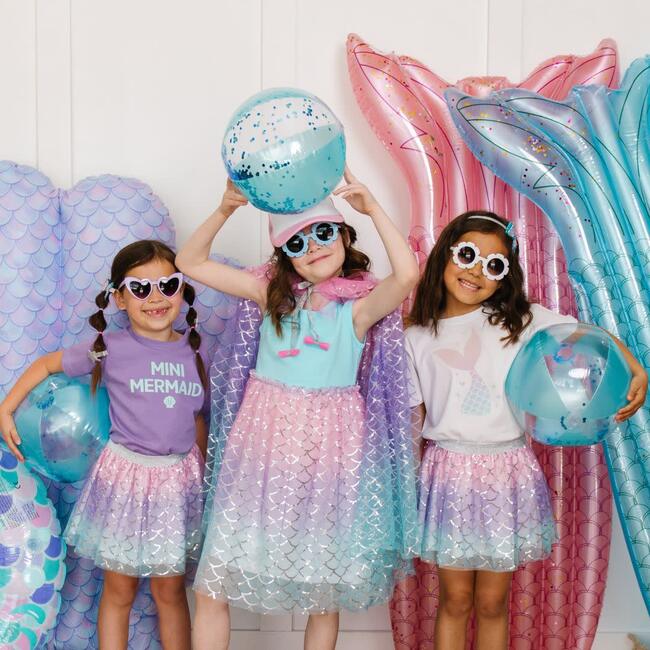 Sparkling Mermaid Dress, Multi - Dresses - 3