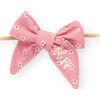 Lil Sis Bow Baby Headband, Mauve - Headbands - 1 - thumbnail