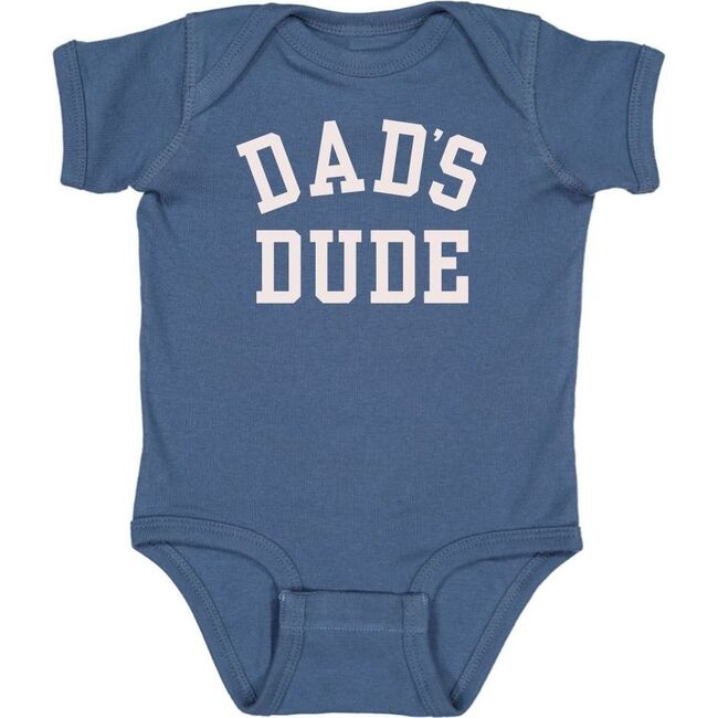 Dad's Dude Short Sleeve Bodysuit, Indigo