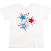 Patriotic Star Short Sleeve T-Shirt, White - Shirts - 1 - thumbnail