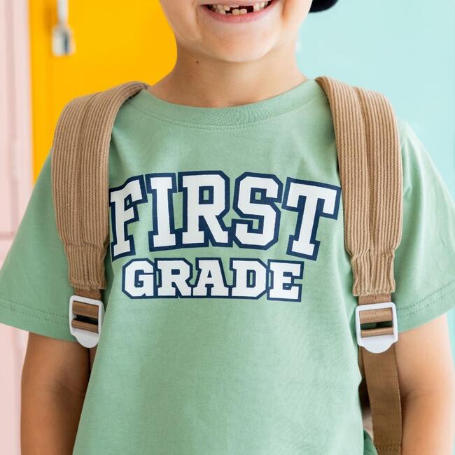 First Grade Varsity Short Sleeve T-Shirt, Sage - T-Shirts - 3