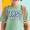 First Grade Varsity Short Sleeve T-Shirt, Sage - T-Shirts - 3