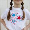 Patriotic Star Short Sleeve T-Shirt, White - Shirts - 2