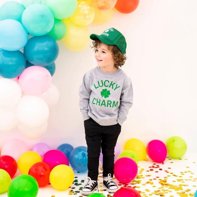 Lucky Charm L/S Sweatshirt, Gray - Sweatshirts - 2