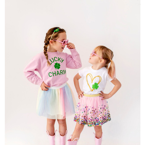 Lucky Charm L/S Sweatshirt, Pink - Sweatshirts - 3