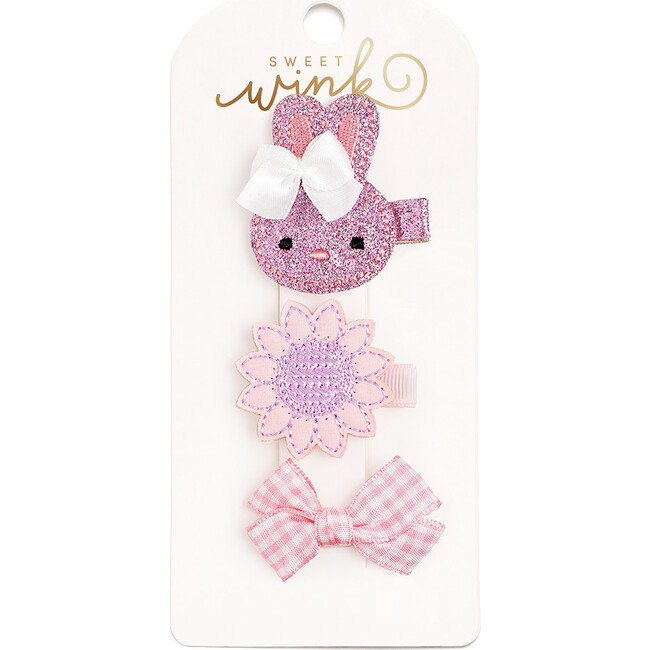 Bunny Clip Set, Multi - Hair Accessories - 1