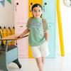 Second Grade Varsity Short Sleeve T-Shirt, Sage - T-Shirts - 2 - thumbnail