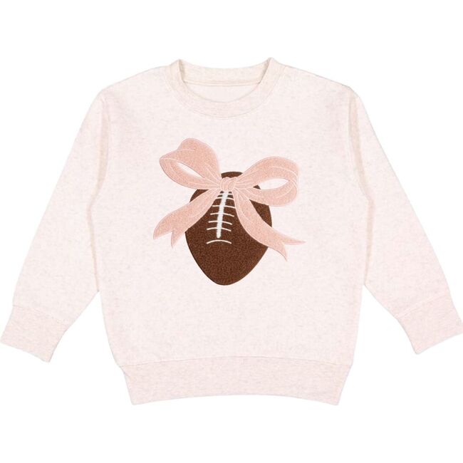 Coquette Football Patch Sweatshirt, Natural