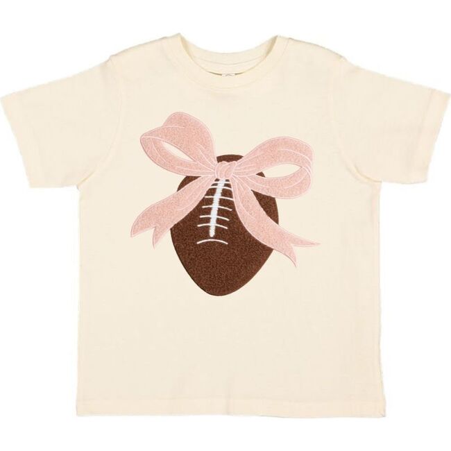 Coquette Football Patch Short Sleeve T-Shirt, Natural
