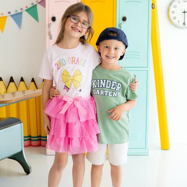 Second Grade Pencil Bow Short Sleeve T-Shirt, Ballet - T-Shirts - 4