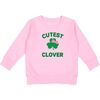 Cutest Clover St. Patrick's Day Sweatshirt, Pink - Sweatshirts - 1 - thumbnail