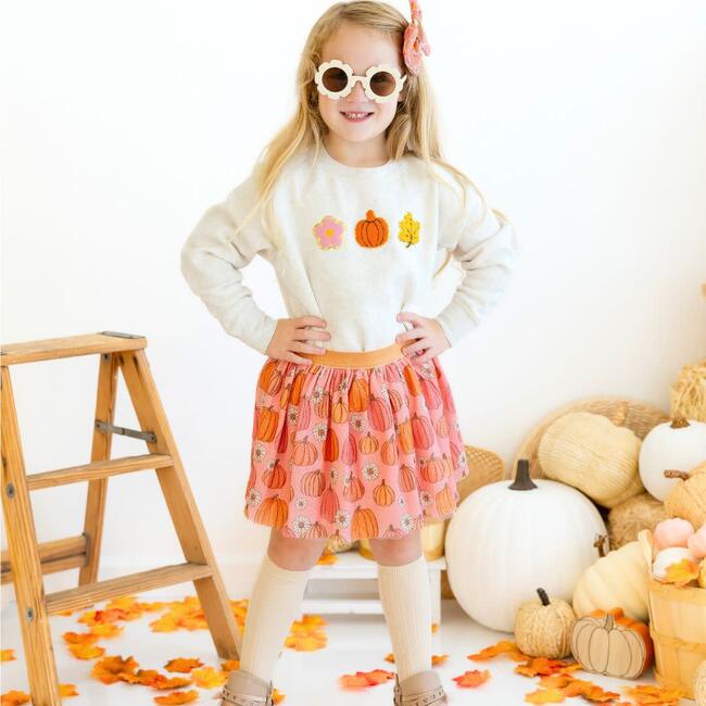 Pumpkin Daisy Tutu, Multi - Skirts - 2