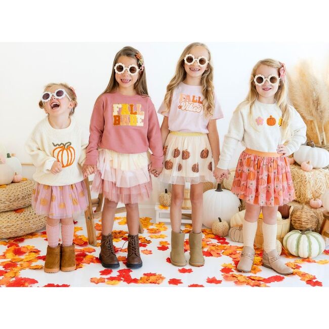 Pumpkin Daisy Tutu, Multi - Skirts - 4