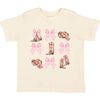 Coquette Cowgirl Short Sleeve T-Shirt, Natural - T-Shirts - 1 - thumbnail