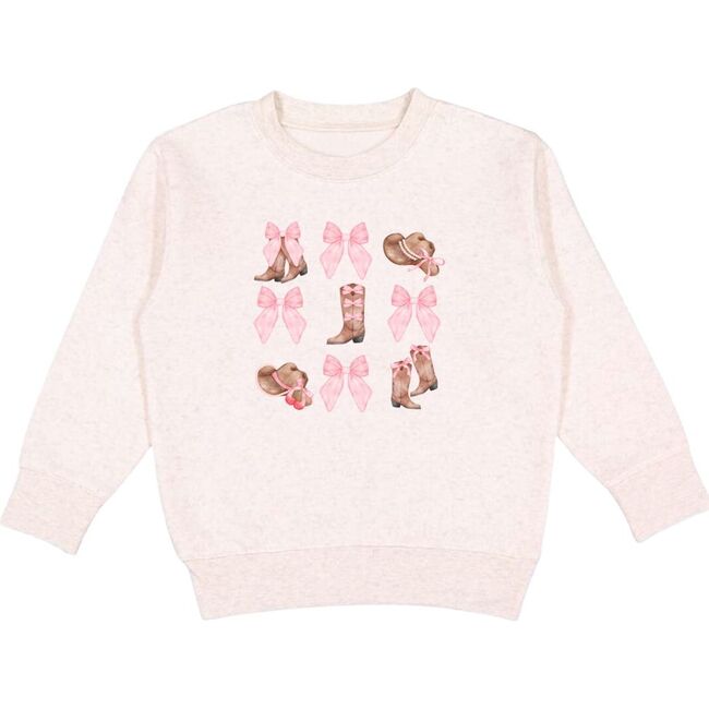 Coquette Cowgirl Sweatshirt, Natural