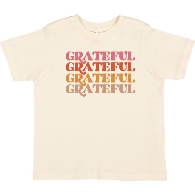 Grateful Thanksgiving Short Sleeve T-Shirt, Natural - T-Shirts - 1
