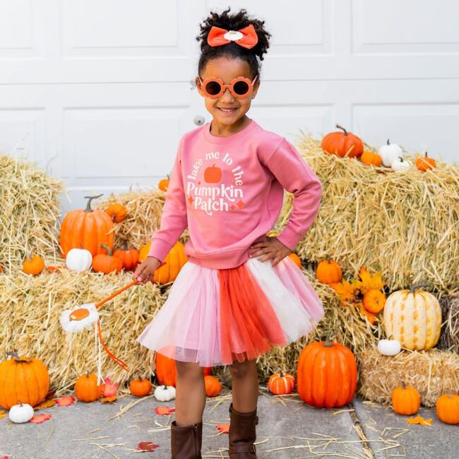 Take Me To The Pumpkin Patch Sweatshirt, Dusty Rose - Sweatshirts - 2