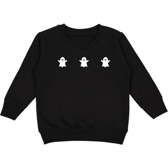 Ghost Halloween Sweatshirt, Black - Sweatshirts - 1