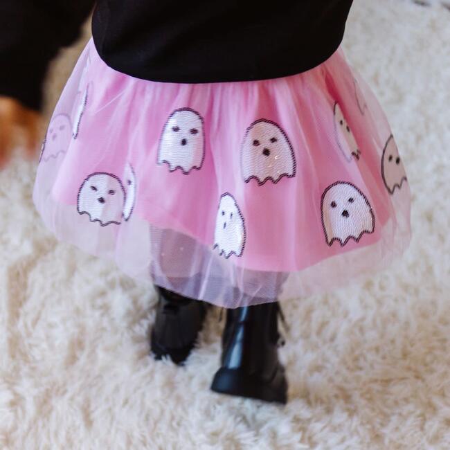 Girls Ghost and Bat Sequin Halloween Tutu by Sweet Wink