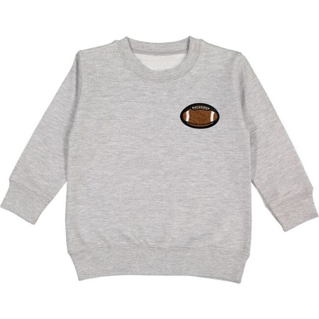 Football Patch Sweatshirt, Grey