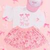 Coquette Bow Doodle Long Sleeve Shirt, White - Shirts - 5