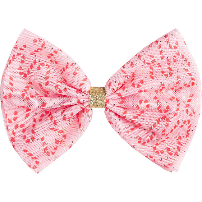 Candy Cane Christmas Bow Clip, Multi - Hair Accessories - 1