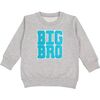 Big Bro Patch Sweatshirt, Grey - Sweatshirts - 1 - thumbnail
