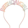 Birthday Girl Headband, Pastel Rainbow - Headbands - 1 - thumbnail