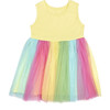 Rainbow Fairy Tank Dress, Yellow - Dresses - 1 - thumbnail