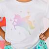 Magical Unicorn S/S Shirt, White - T-Shirts - 3
