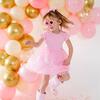 Pink Star Short Sleeve Dress Pink - Dresses - 2