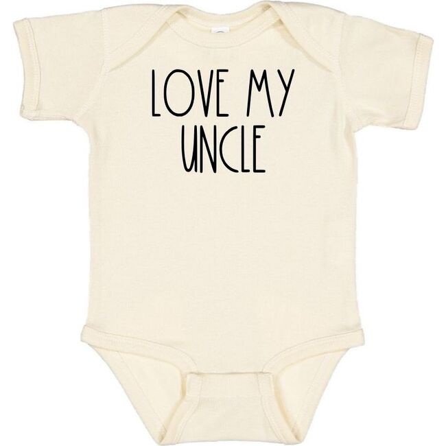 Love My Uncle S/S Bodysuit, Natural