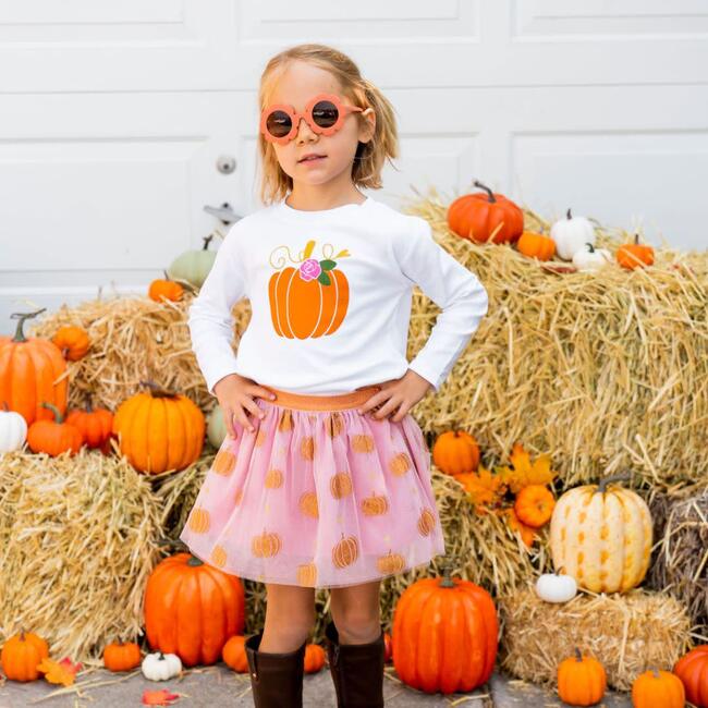 Pumpkin Glitter Tutu, Multi - Tutus - 3