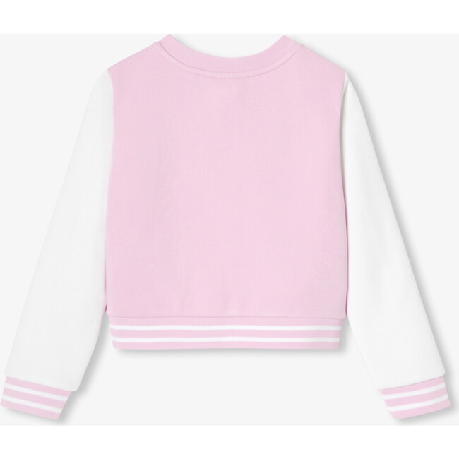 Girl Varsity Cardigan White/Pink - Cardigans - 2