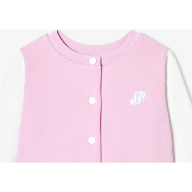 Girl Varsity Cardigan White/Pink - Cardigans - 3